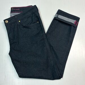 Kate Spade Broome Street Blue Cropped Denim Skinny Jean. Made in USA. Sz 27